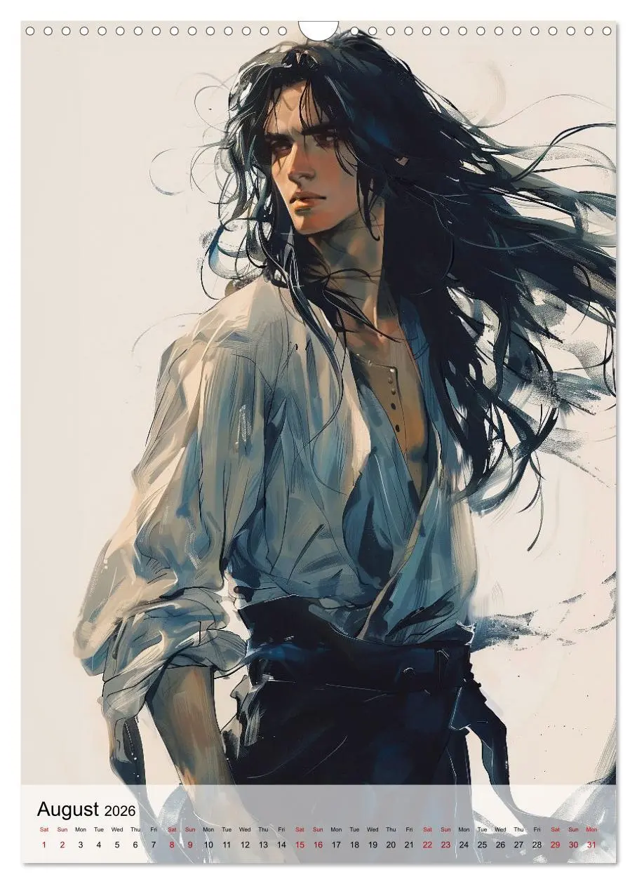 Bild: 9783516524598 | Seductive Anime Men (Wall Calendar 2026 DIN A3 portrait), CALVENDO...