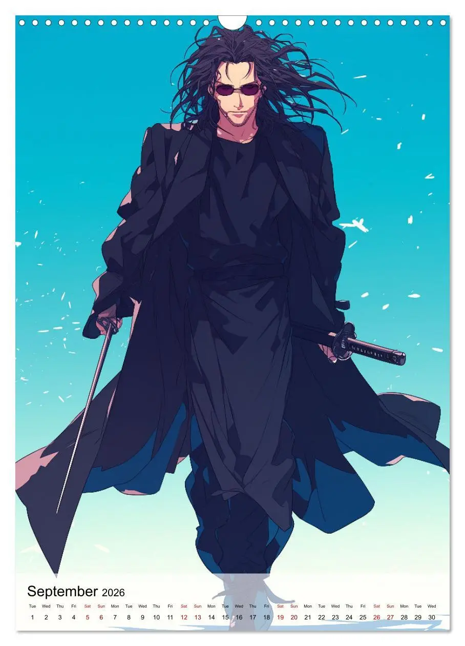 Bild: 9783516524598 | Seductive Anime Men (Wall Calendar 2026 DIN A3 portrait), CALVENDO...