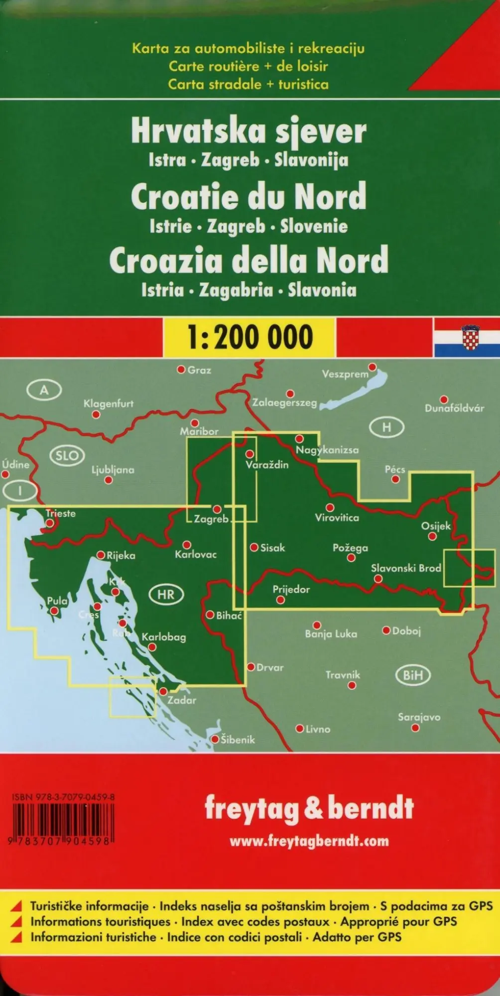 Bild: 9783707904598 | Kroatien Nord 1 : 200 000. Autokarte | (Land-)Karte | Karte/Landkarte