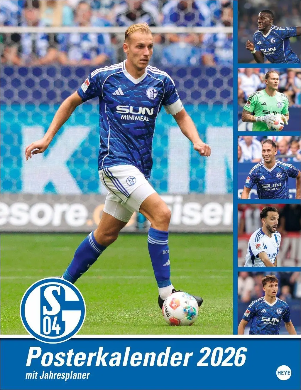 Cover: 9783756414598 | Schalke 04 Posterkalender 2026 | Kalender | Bundesliga Kalender Heye