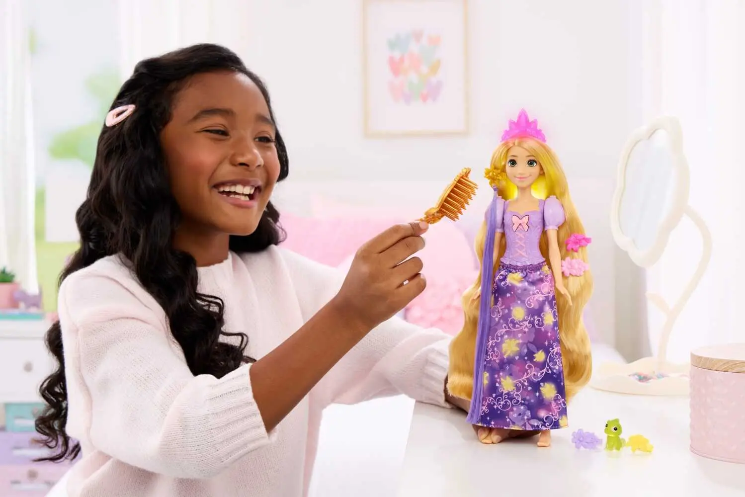 Bild: 194735334698 | Disney Prinzessin Feature Rapunzel Puppe | Fensterkarton | JHL46