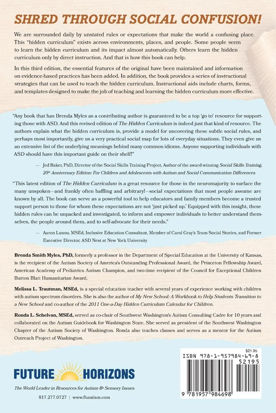 Rückseite: 9781957984698 | The Hidden Curriculum | Brenda Smith Myles (u. a.) | Taschenbuch