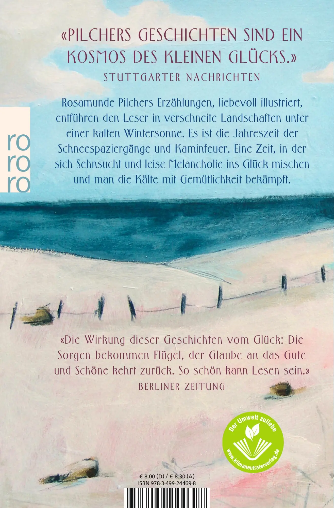 Rückseite: 9783499244698 | Eisblumen | Erzählungen | Rosamunde Pilcher | Taschenbuch | 91 S.
