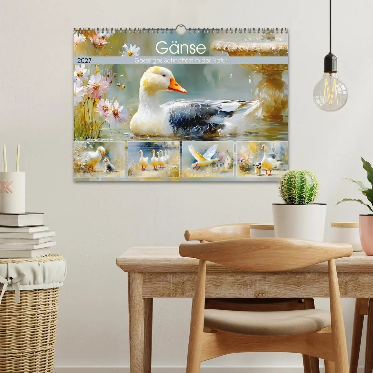 Bild: 9783516824698 | Gänse. Geselliges Schnattern in der Natur (Wandkalender 2027 DIN A3...