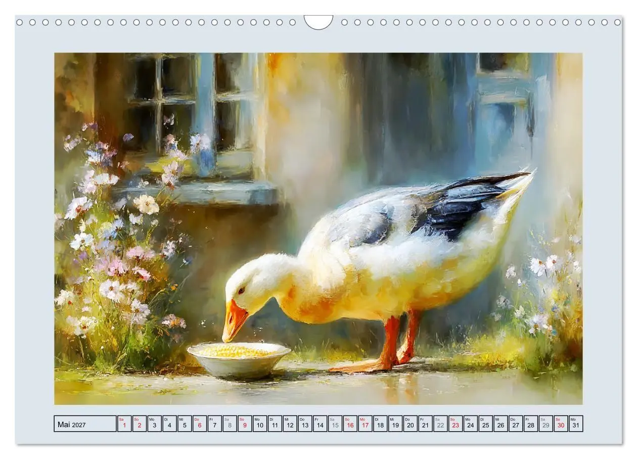 Bild: 9783516824698 | Gänse. Geselliges Schnattern in der Natur (Wandkalender 2027 DIN A3...