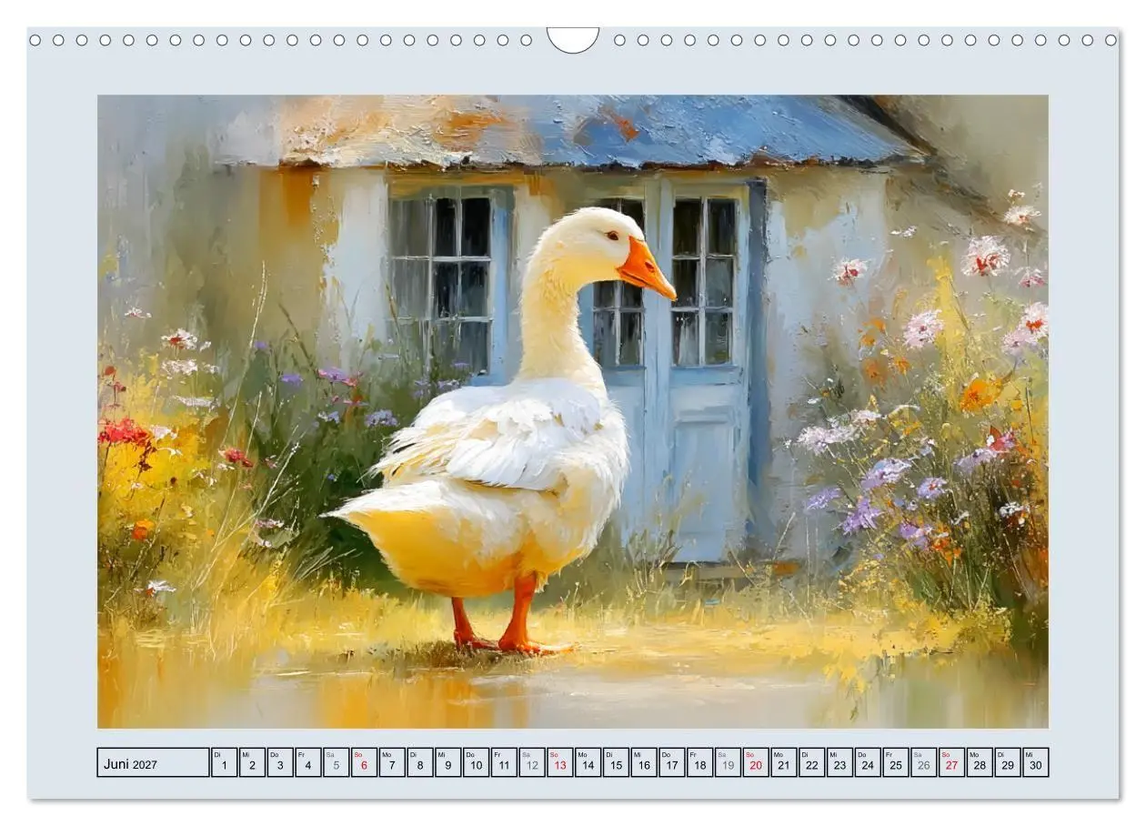 Bild: 9783516824698 | Gänse. Geselliges Schnattern in der Natur (Wandkalender 2027 DIN A3...