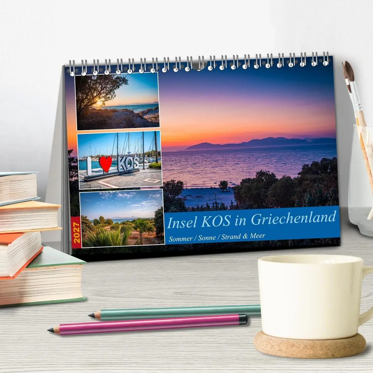 Bild: 9783516994698 | Insel Kos in Griechenland (Tischkalender 2027 DIN A5 quer),...