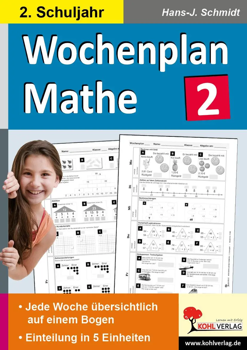 Cover: 9783956864698 | Wochenplan Mathe / Klasse 2 | Hans-J. Schmidt | Taschenbuch | 80 S.