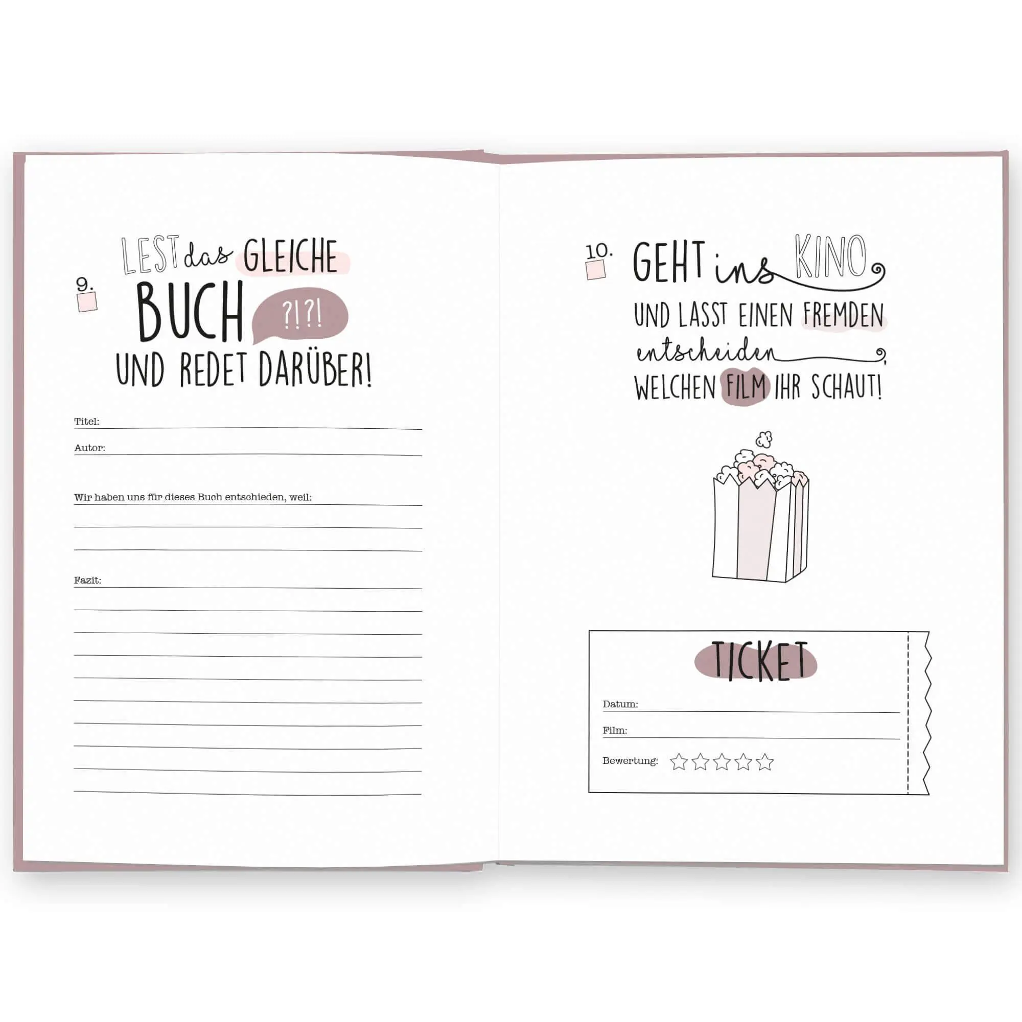 Bild: 9783969664698 | Das sind wir | Die Bucket List für beste Freundinnen (malve) | Kisses