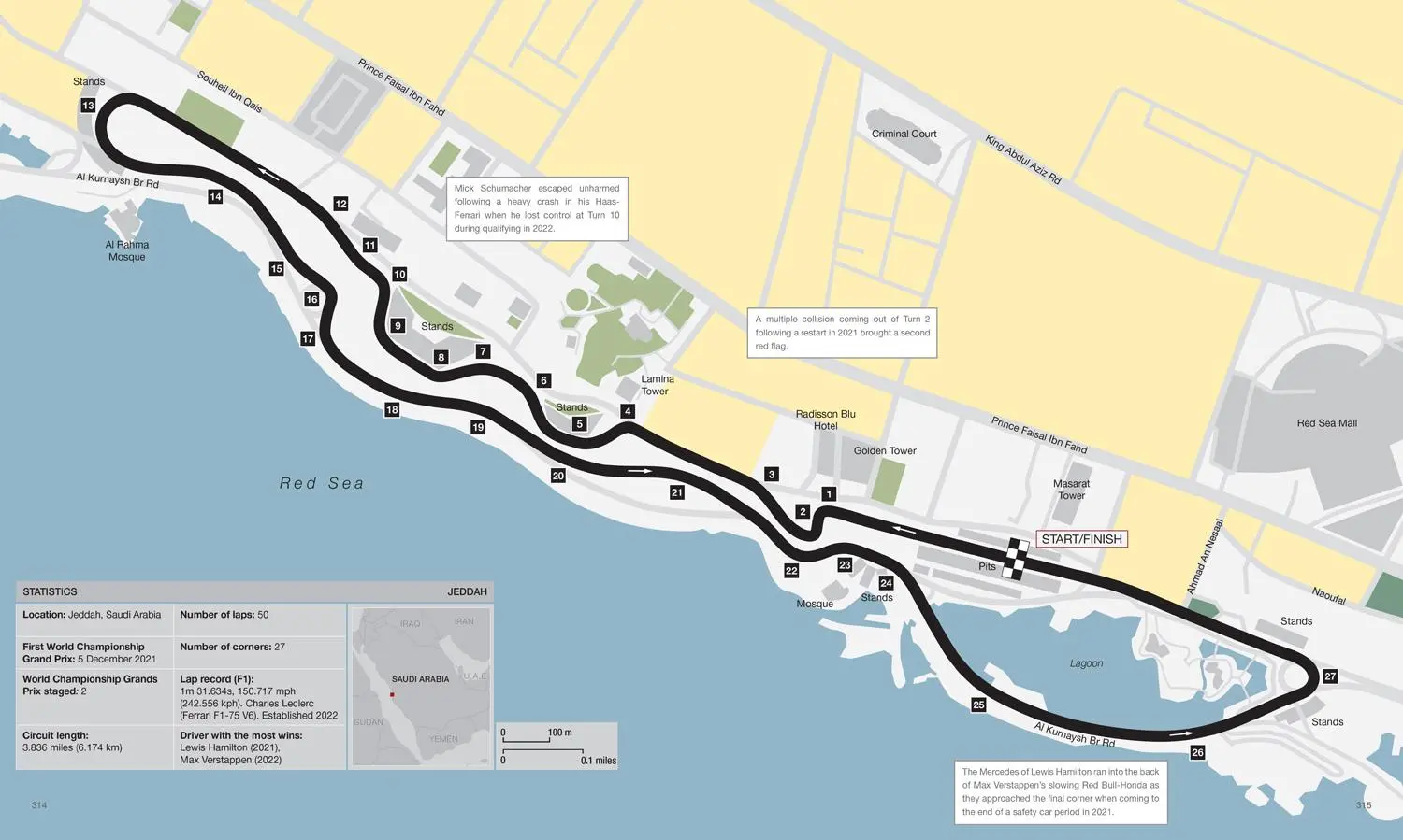 Bild: 9780008554798 | Formula 1 Circuits | Maps and Statistics from Every Grand Prix Track