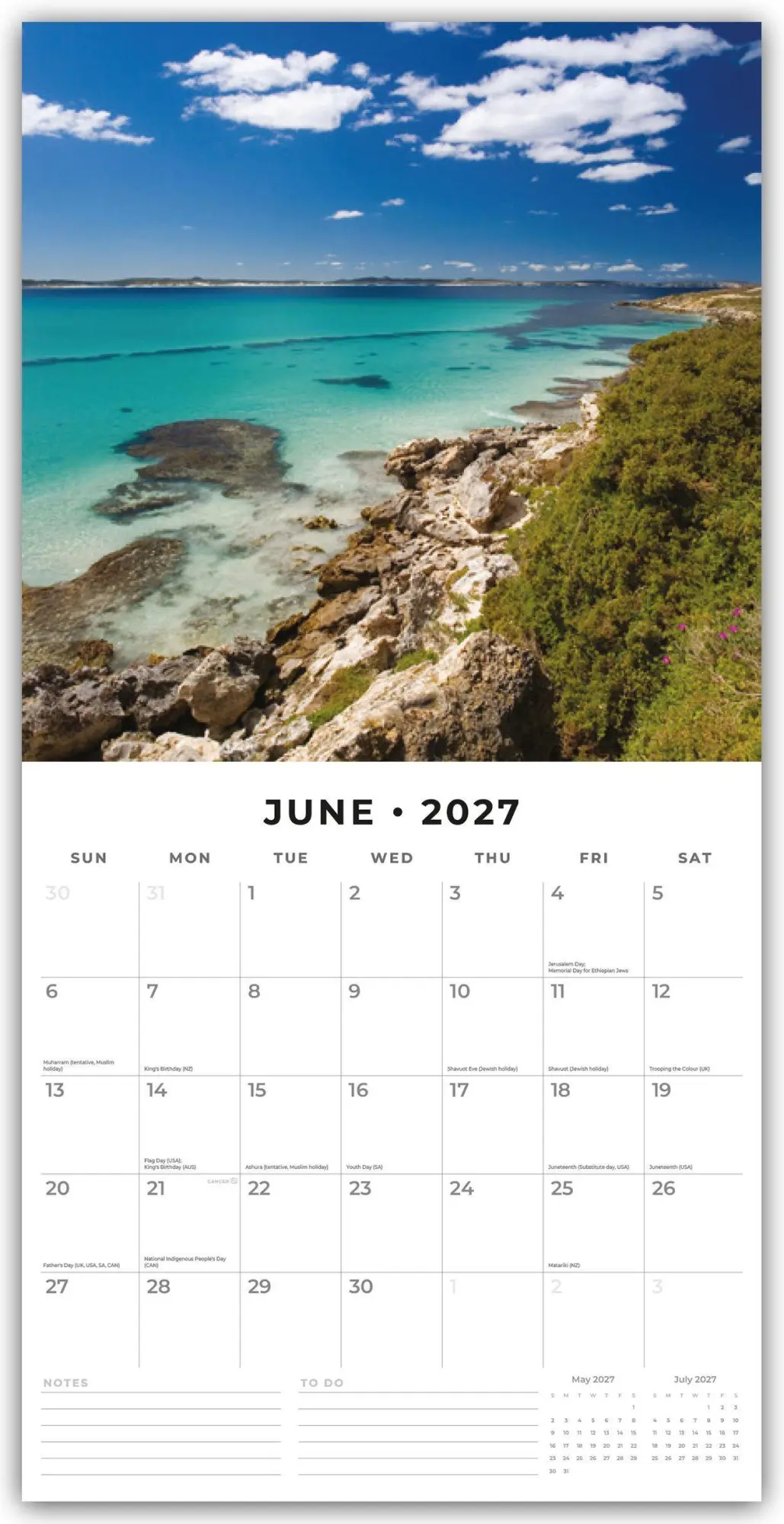 Bild: 9781837014798 | Coastlines of Australia - Australische Küste 2027 - 16-Monatskalender