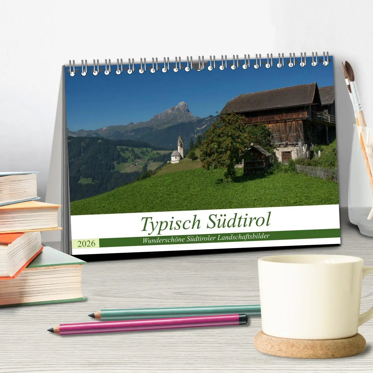 Bild: 9783457894798 | Typisch Südtirol (Tischkalender 2026 DIN A5 quer), CALVENDO...