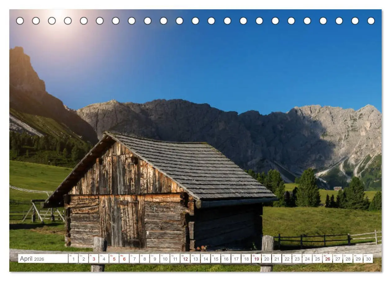 Bild: 9783457894798 | Typisch Südtirol (Tischkalender 2026 DIN A5 quer), CALVENDO...