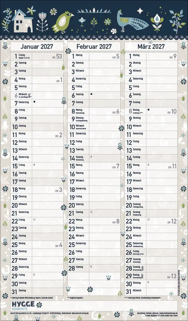 Bild: 9783731884798 | Hygge Planer 2026 | Verlag Korsch | Kalender | 14 S. | Deutsch | 2027