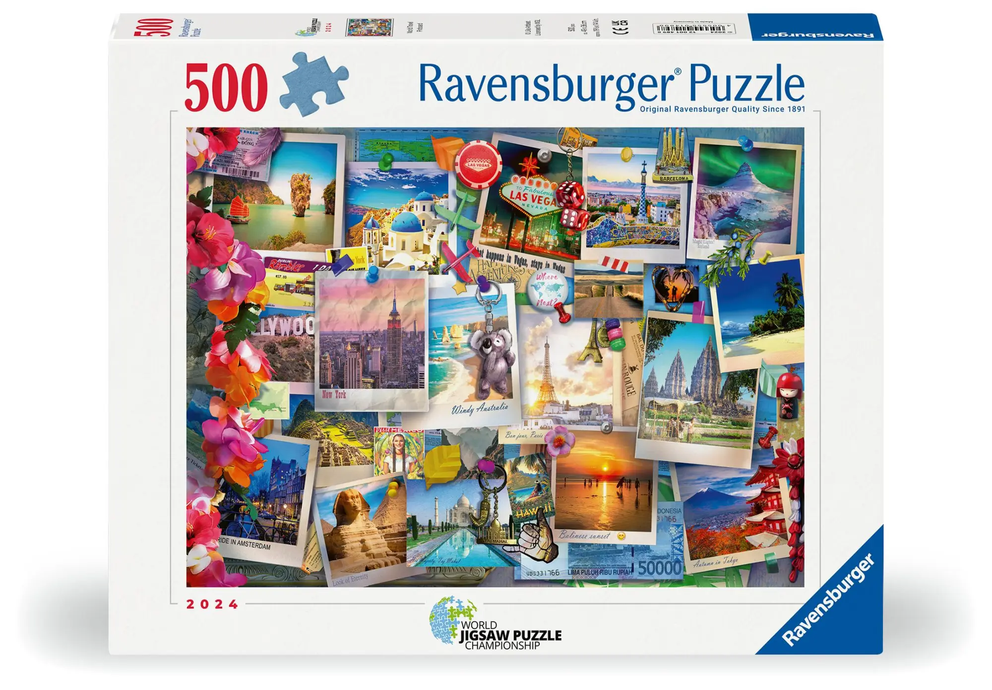 Cover: 4005555014898 | Erwachsenenpuzzle 500 Teile - Weltreise - Pinnwand | Spiel | 12001489