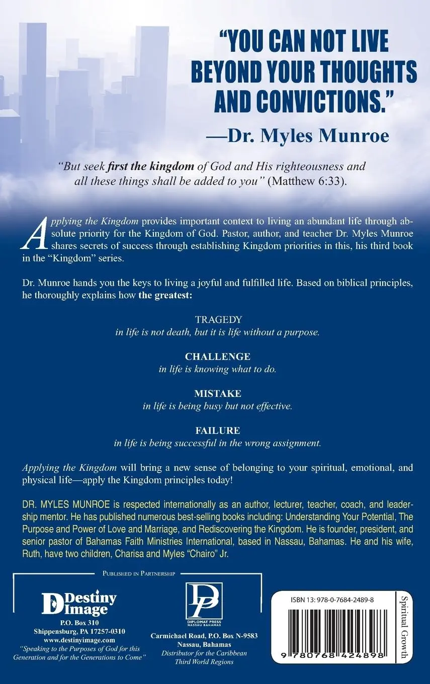 Rückseite: 9780768424898 | Applying the Kingdom | Rediscovering the Priority of God for Mankind