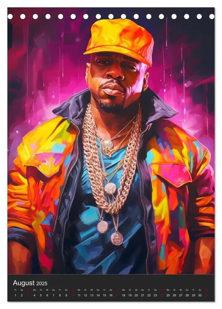 Bild: 9783435864898 | Rap Kings. Paintings im Streetwear-Charme (Tischkalender 2025 DIN...
