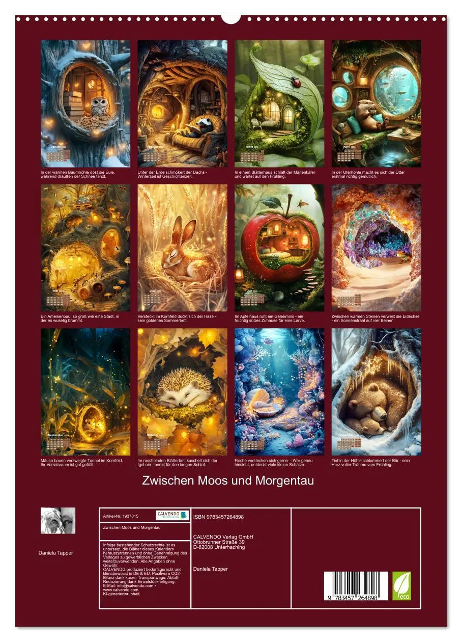 Bild: 9783457264898 | Zwischen Moos und Morgentau (hochwertiger Premium Wandkalender 2026...