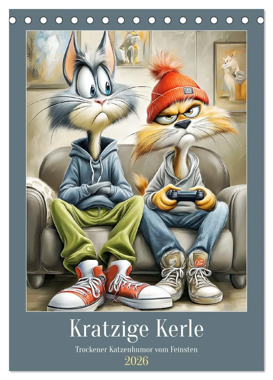Cover: 9783516734898 | Kratzige Kerle. Trockener Katzenhumor vom Feinsten (Tischkalender...