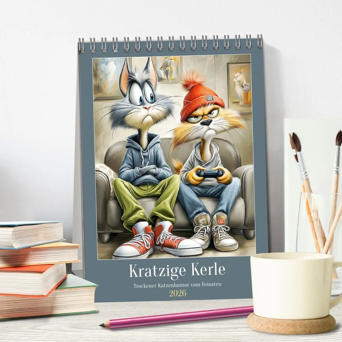 Bild: 9783516734898 | Kratzige Kerle. Trockener Katzenhumor vom Feinsten (Tischkalender...
