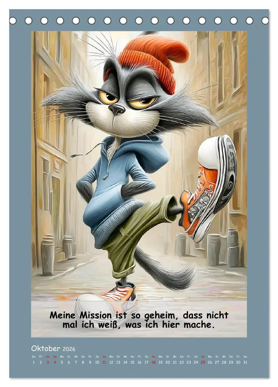 Bild: 9783516734898 | Kratzige Kerle. Trockener Katzenhumor vom Feinsten (Tischkalender...