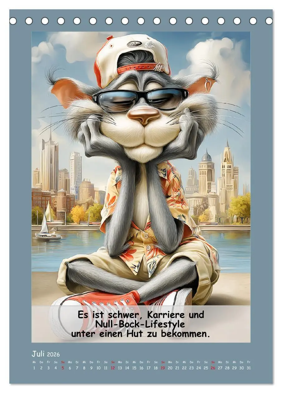Bild: 9783516734898 | Kratzige Kerle. Trockener Katzenhumor vom Feinsten (Tischkalender...