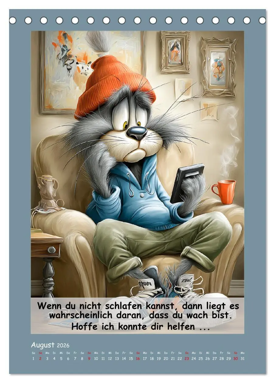 Bild: 9783516734898 | Kratzige Kerle. Trockener Katzenhumor vom Feinsten (Tischkalender...
