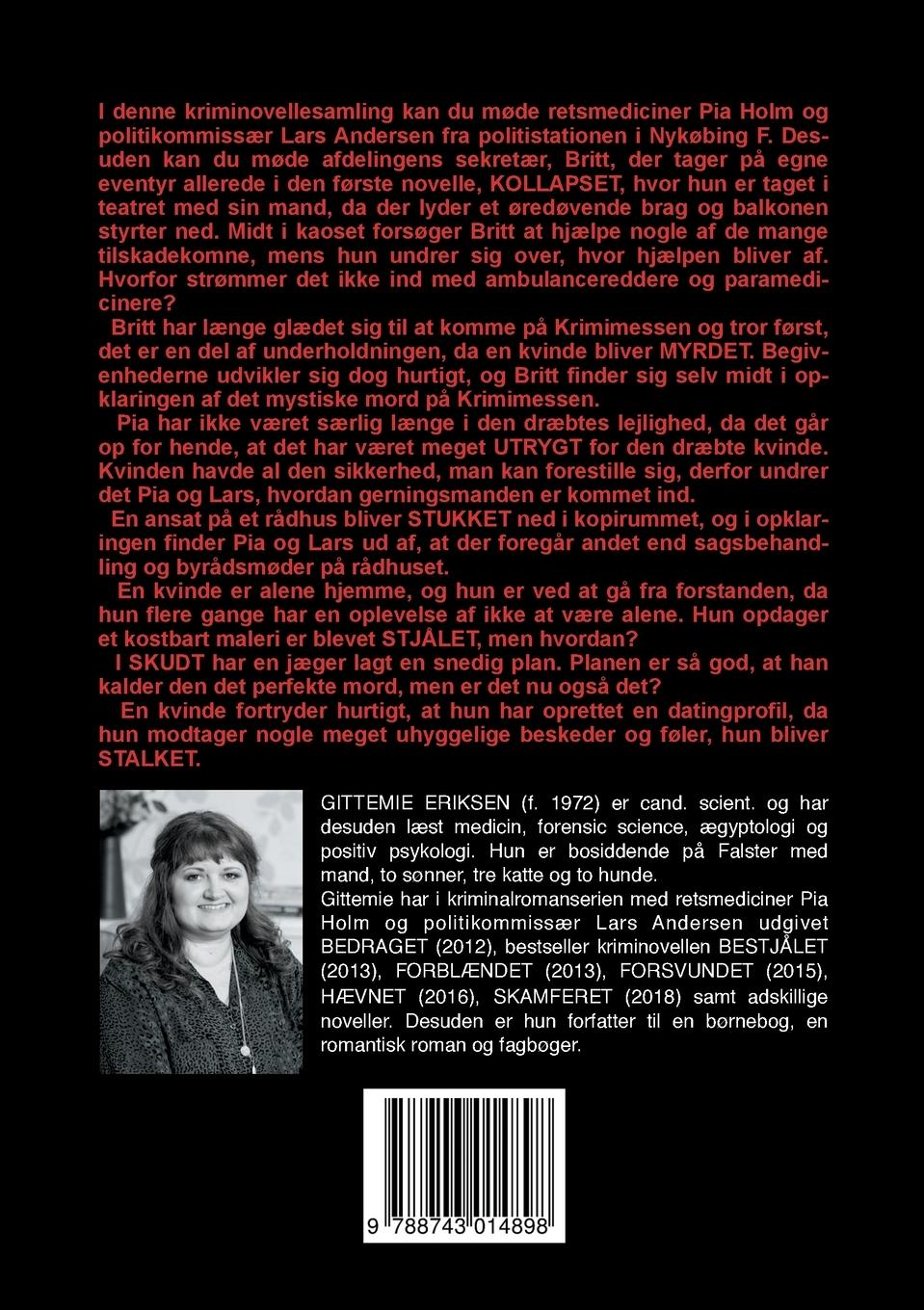 Rückseite: 9788743014898 | Stalket | og andre kriminoveller | Gittemie Eriksen | Taschenbuch