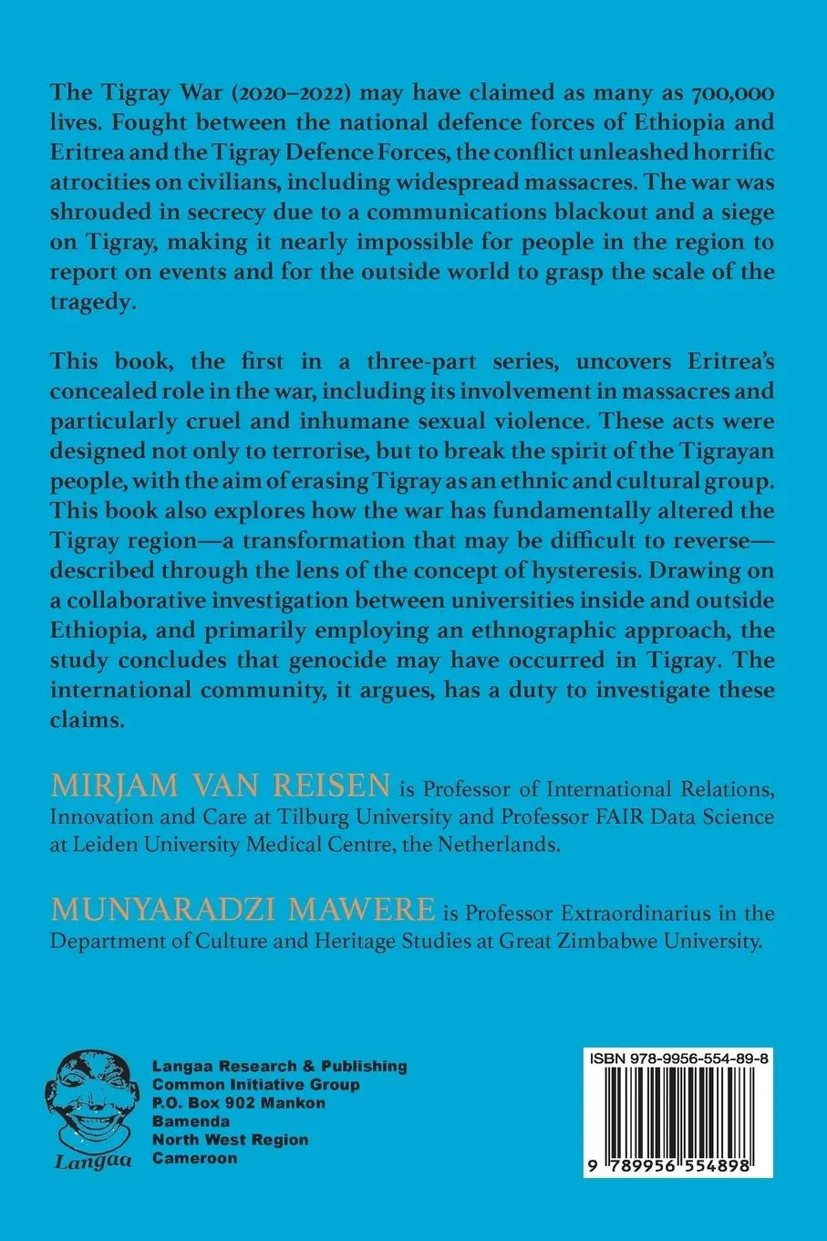 Rückseite: 9789956554898 | Tigray | The Hysteresis of War: Book 1 | Mirjam Van Reisen (u. a.)