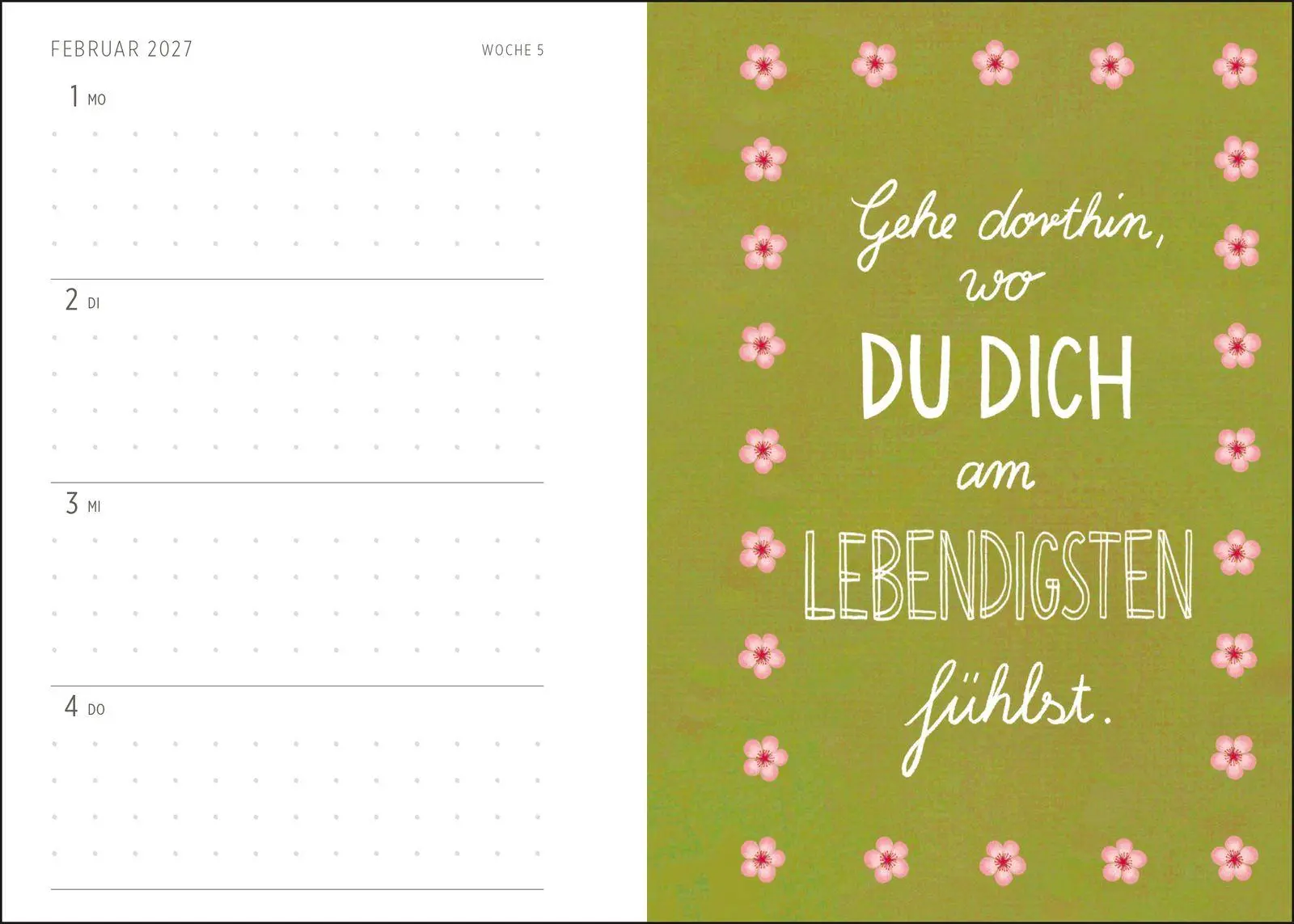 Bild: 4036442014998 | Buchkalender 2027: Lebe wild und voller Wunder | Groh Verlag | Buch
