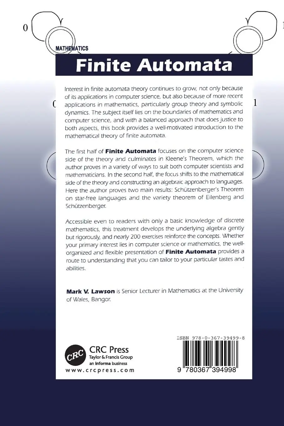 Rückseite: 9780367394998 | Finite Automata | Mark V. Lawson | Taschenbuch | Englisch | 2019