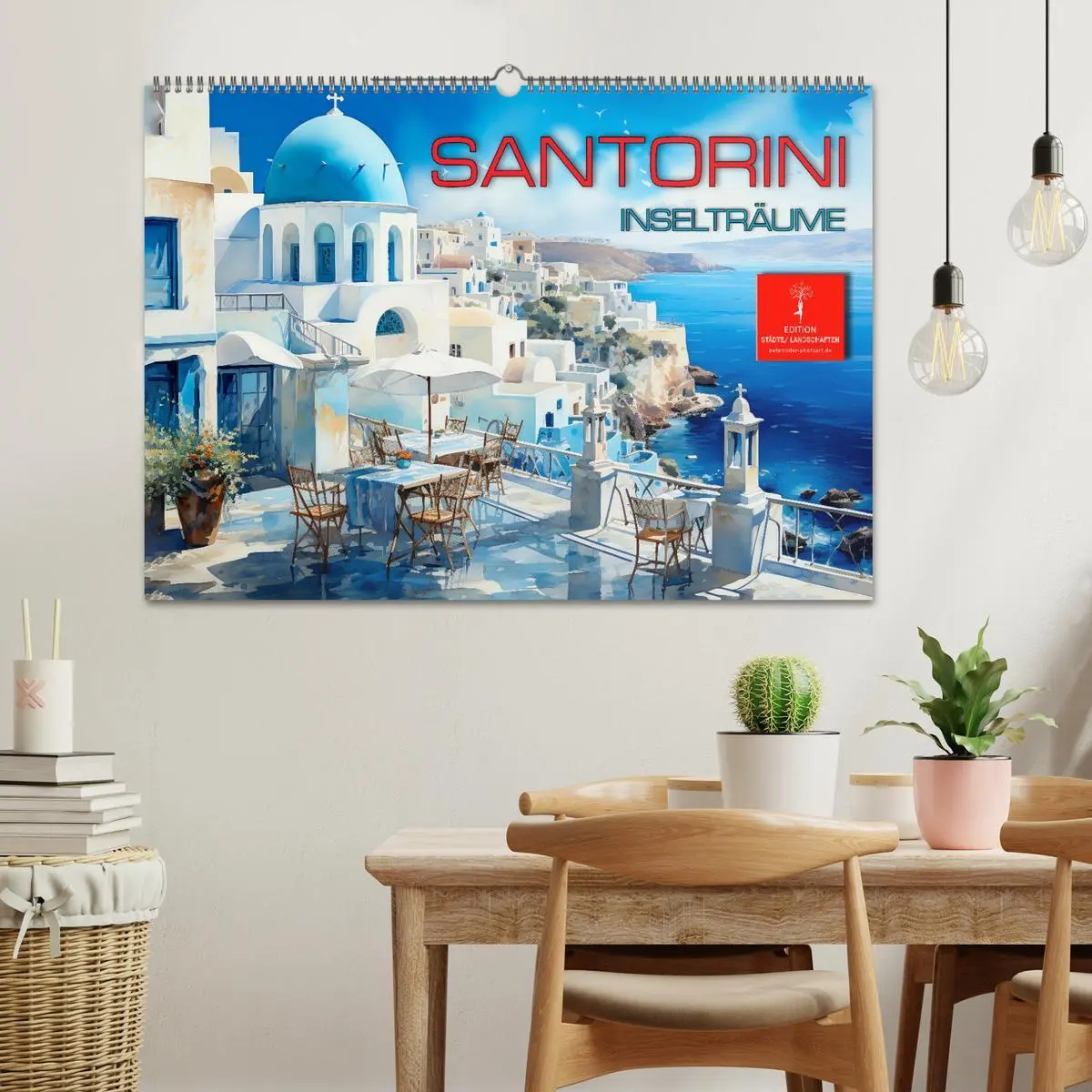 Bild: 9783457494998 | Santorini Inselträume (Wandkalender 2026 DIN A2 quer), CALVENDO...