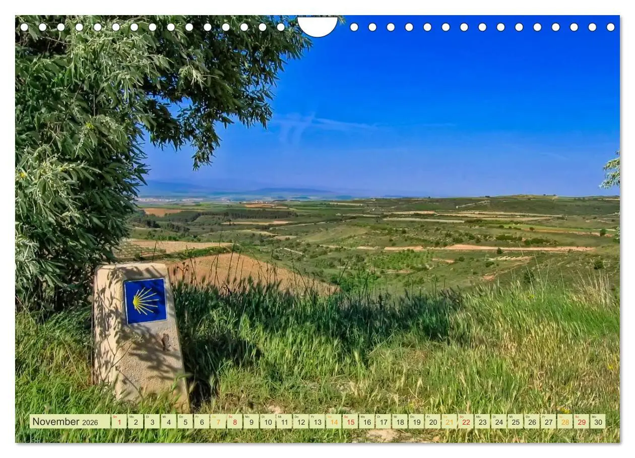 Bild: 9783516034998 | Jakobsweg - pilgern auf dem Camino de Santiago (Wandkalender 2026...