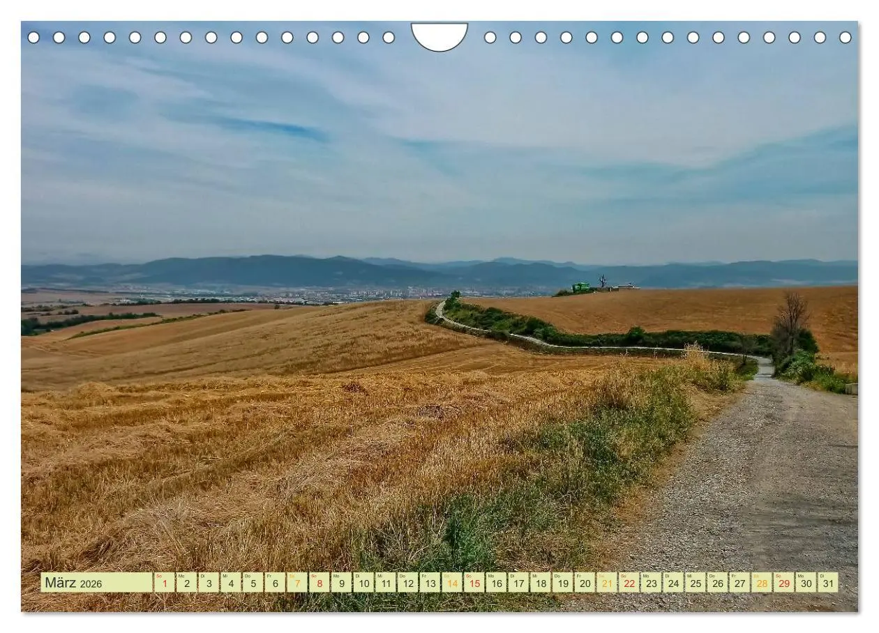 Bild: 9783516034998 | Jakobsweg - pilgern auf dem Camino de Santiago (Wandkalender 2026...