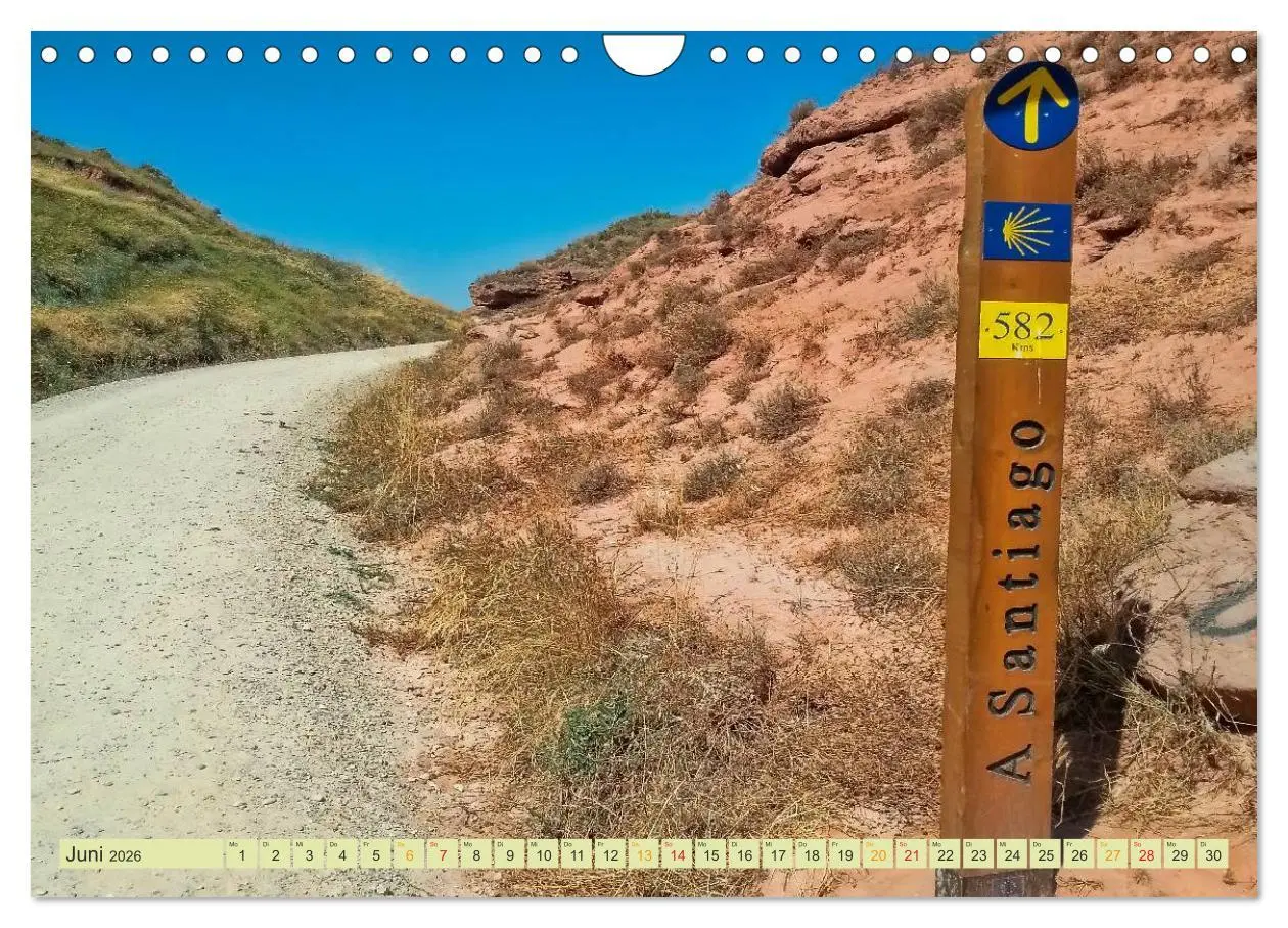 Bild: 9783516034998 | Jakobsweg - pilgern auf dem Camino de Santiago (Wandkalender 2026...