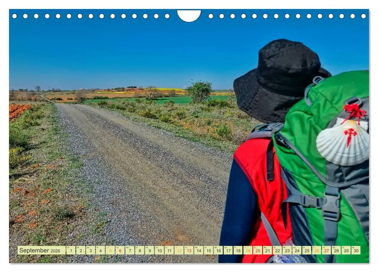 Bild: 9783516034998 | Jakobsweg - pilgern auf dem Camino de Santiago (Wandkalender 2026...