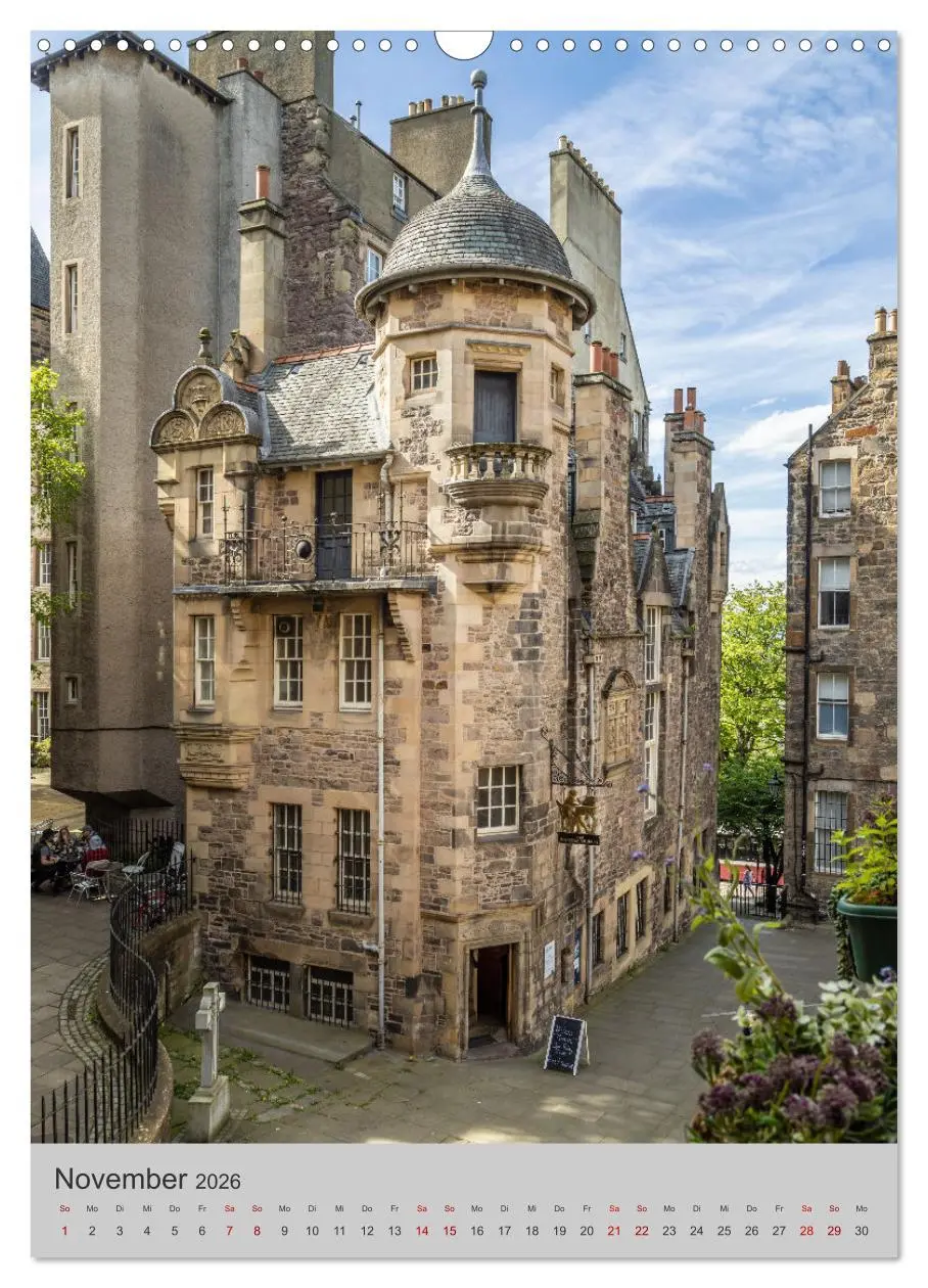 Bild: 9783516344998 | EDINBURGH Historisches Stadtherz (Wandkalender 2026 DIN A3 hoch),...