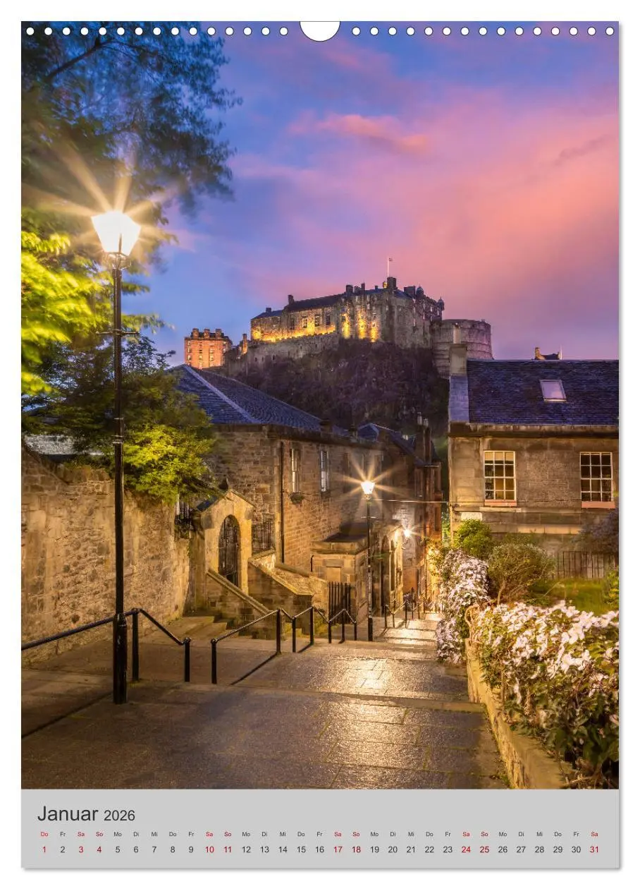 Bild: 9783516344998 | EDINBURGH Historisches Stadtherz (Wandkalender 2026 DIN A3 hoch),...