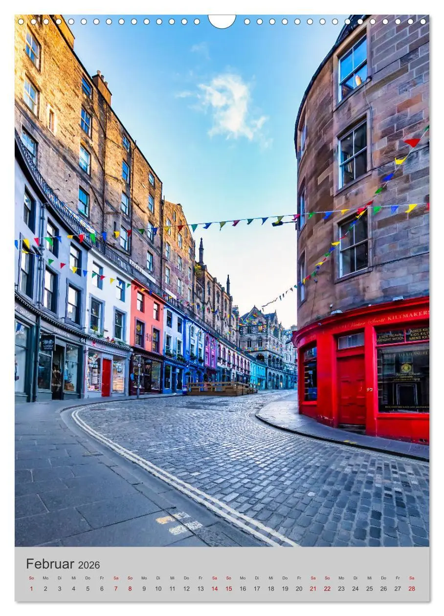 Bild: 9783516344998 | EDINBURGH Historisches Stadtherz (Wandkalender 2026 DIN A3 hoch),...