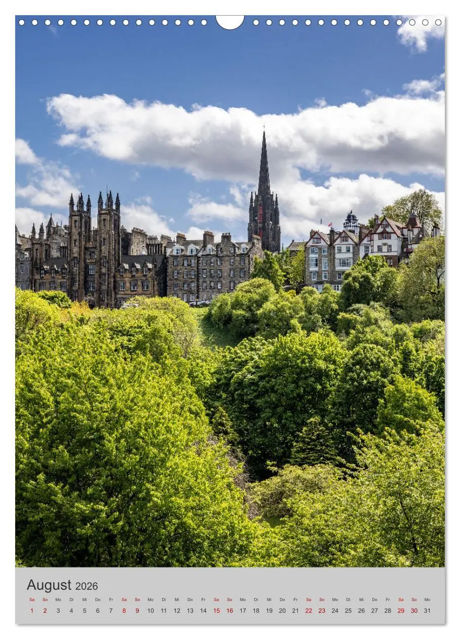 Bild: 9783516344998 | EDINBURGH Historisches Stadtherz (Wandkalender 2026 DIN A3 hoch),...