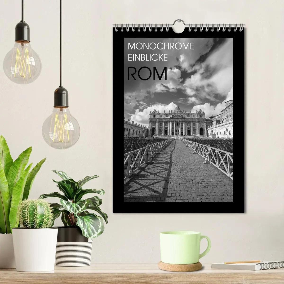 Bild: 9783516414998 | Monochrome Einblicke Rom (Wandkalender 2026 DIN A4 hoch), CALVENDO...