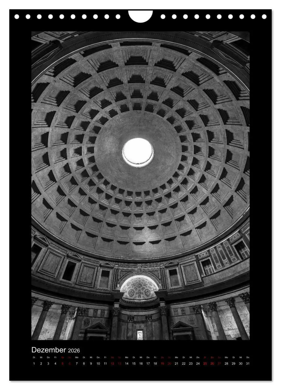 Bild: 9783516414998 | Monochrome Einblicke Rom (Wandkalender 2026 DIN A4 hoch), CALVENDO...