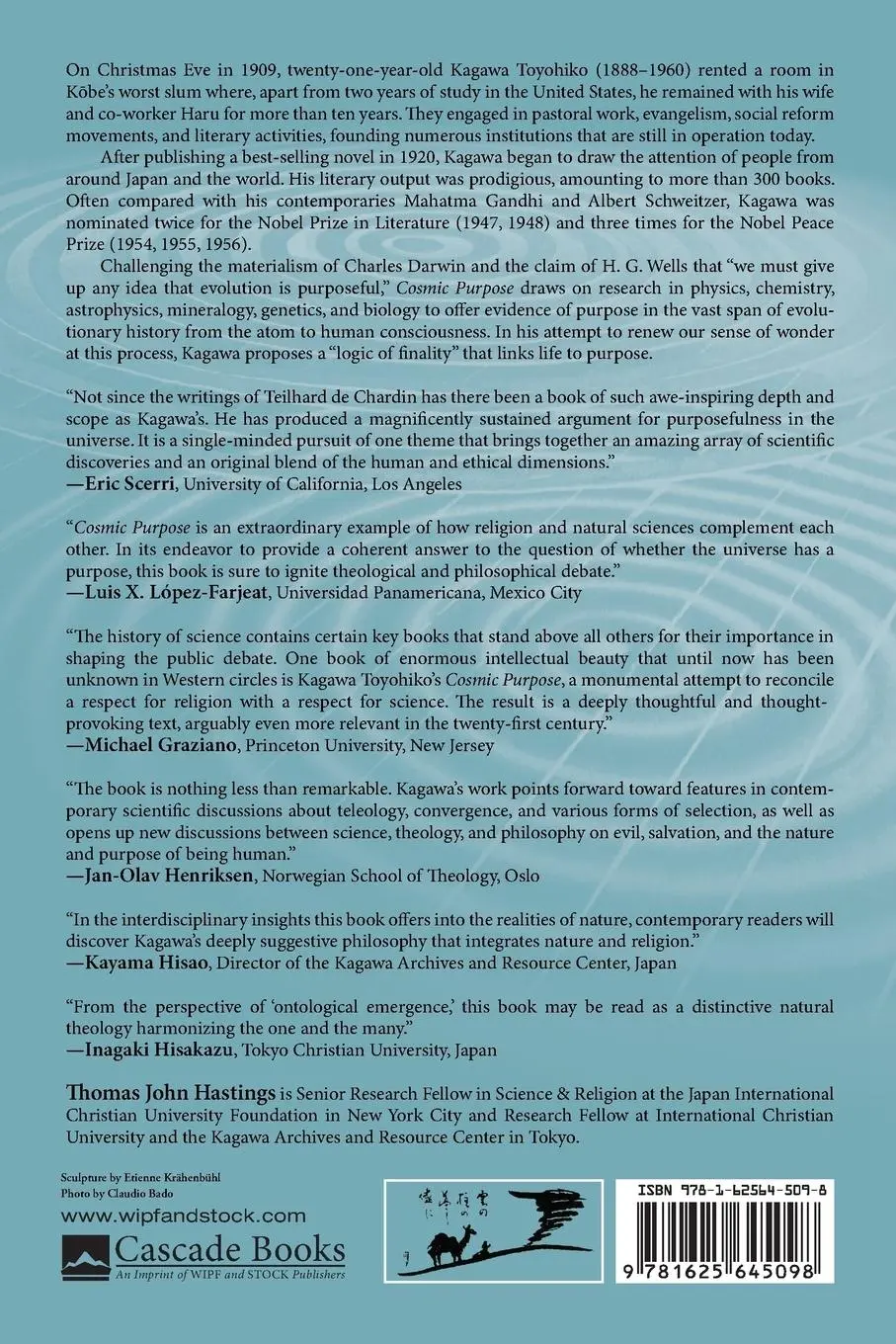 Rückseite: 9781625645098 | Cosmic Purpose | Toyohiko Kagawa | Taschenbuch | Englisch | 2014