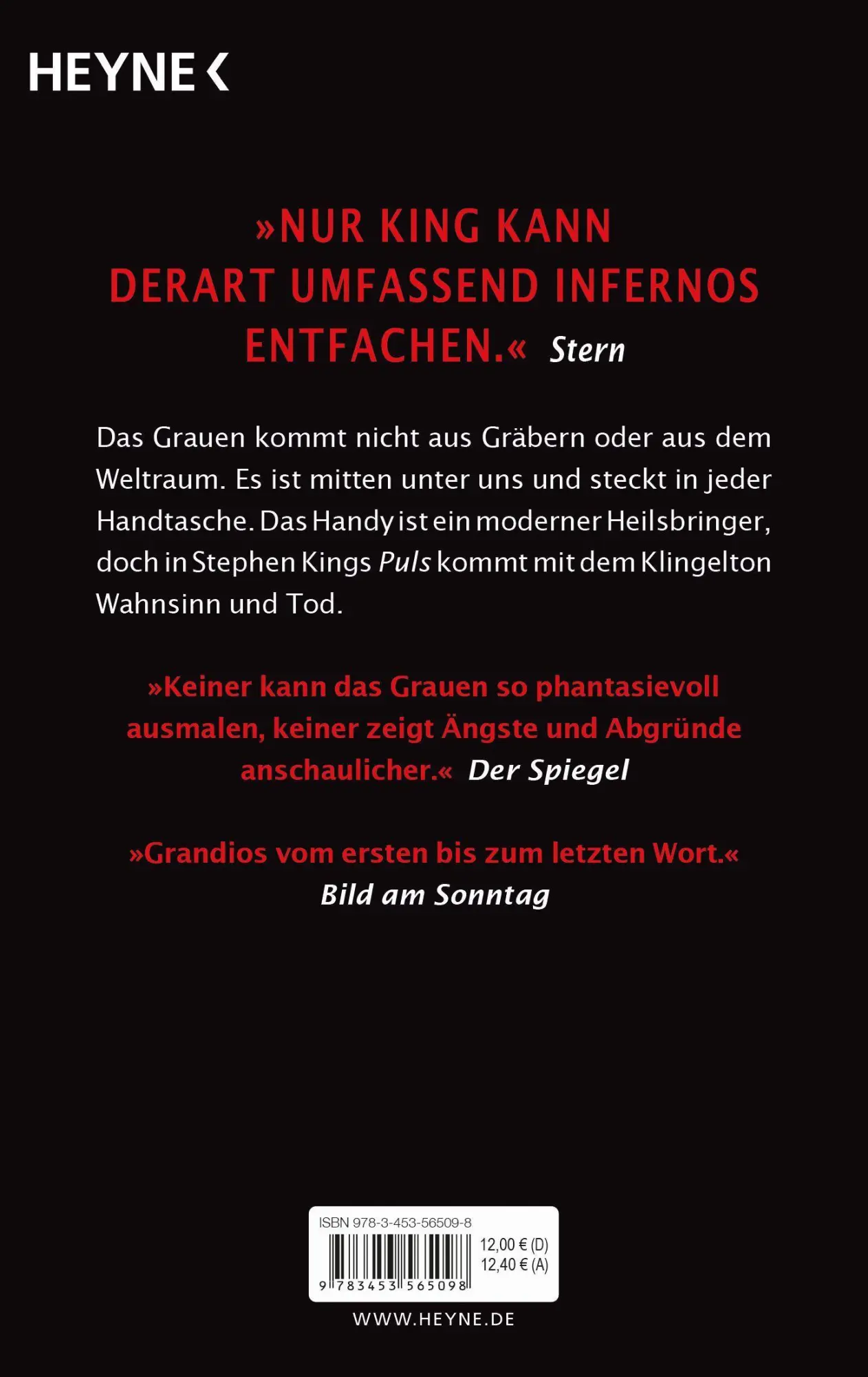 Bild: 9783453565098 | Puls | Roman | Stephen King | Taschenbuch | 556 S. | Deutsch | 2007