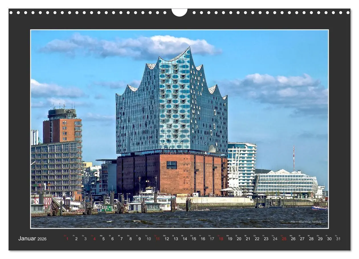 Bild: 9783457835098 | Die Elbphilharmonie Hamburg (Wandkalender 2026 DIN A3 quer),...