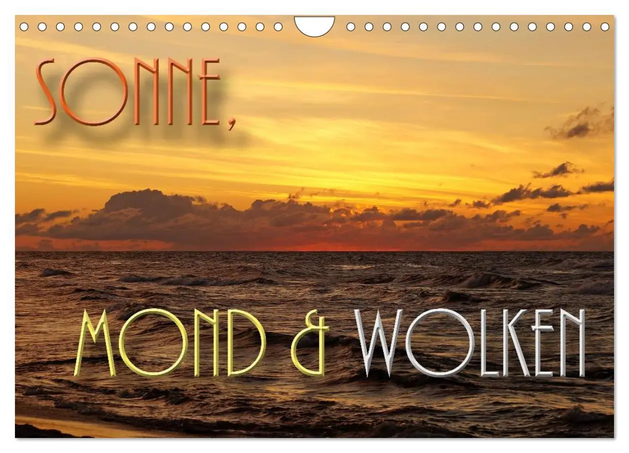 Cover: 9783516235098 | Sonne, Mond und Wolken (Wandkalender 2026 DIN A4 quer), CALVENDO...