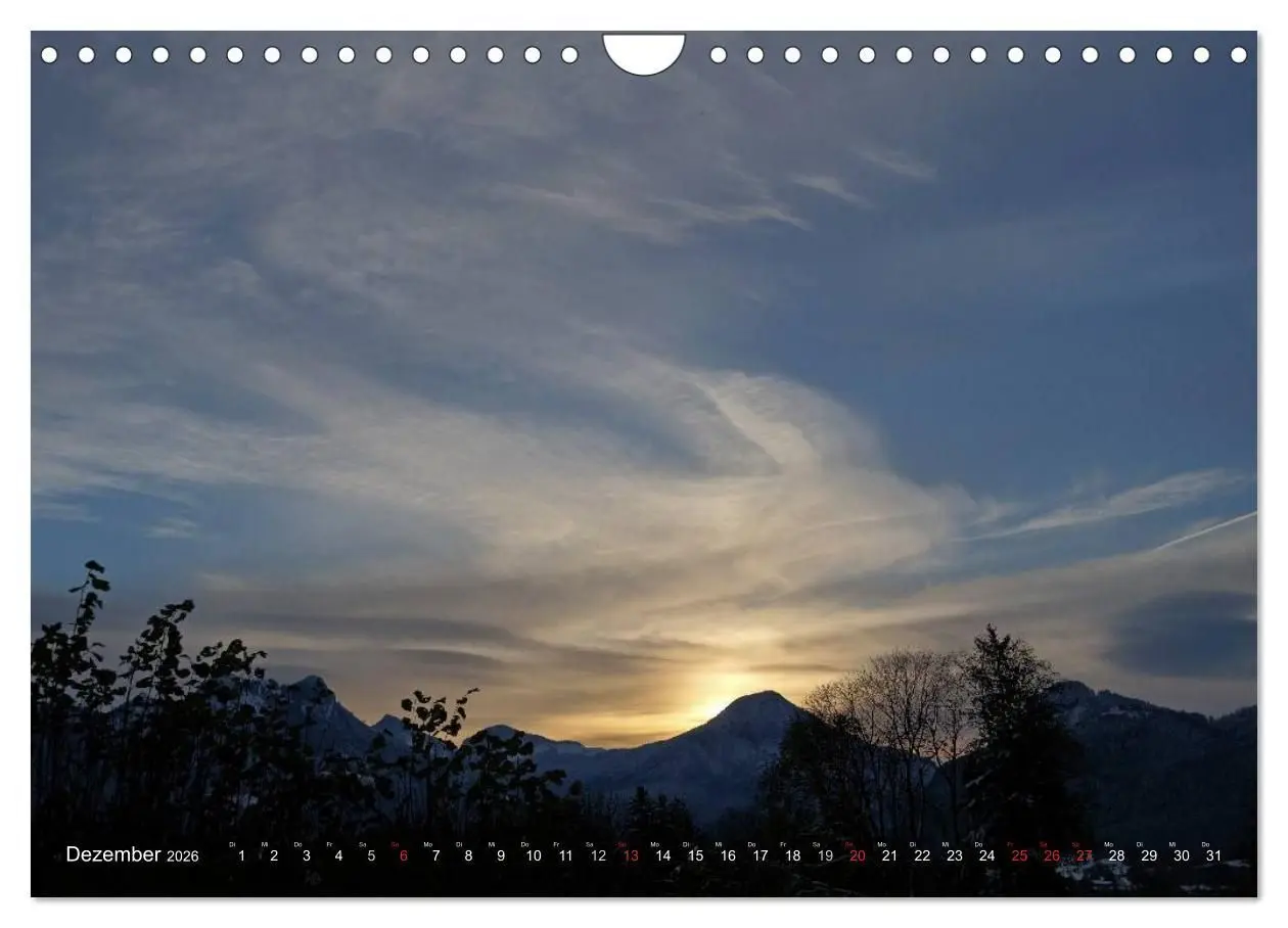 Bild: 9783516235098 | Sonne, Mond und Wolken (Wandkalender 2026 DIN A4 quer), CALVENDO...