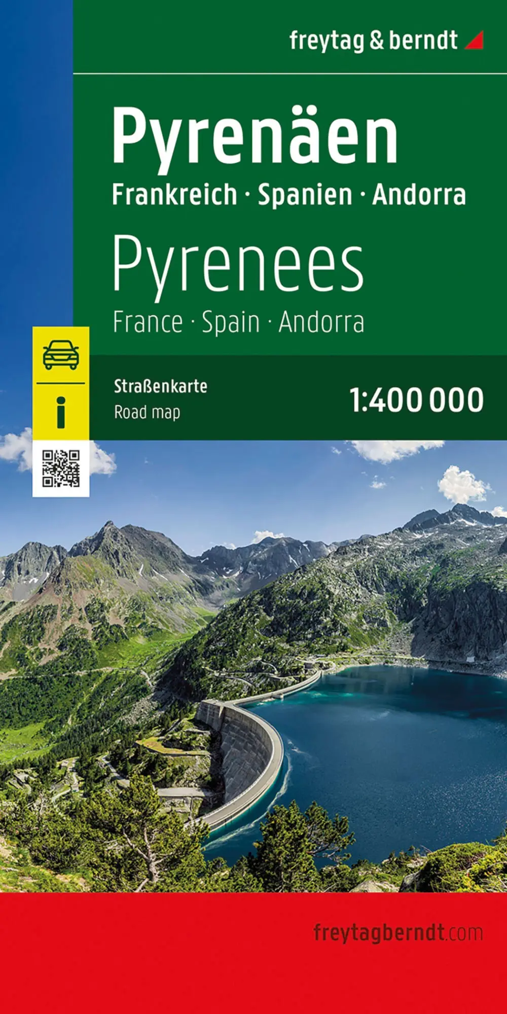 Cover: 9783707925098 | freytag &amp; berndt Straßenkarte Pyrenäen, Frankreich - Spanien -...