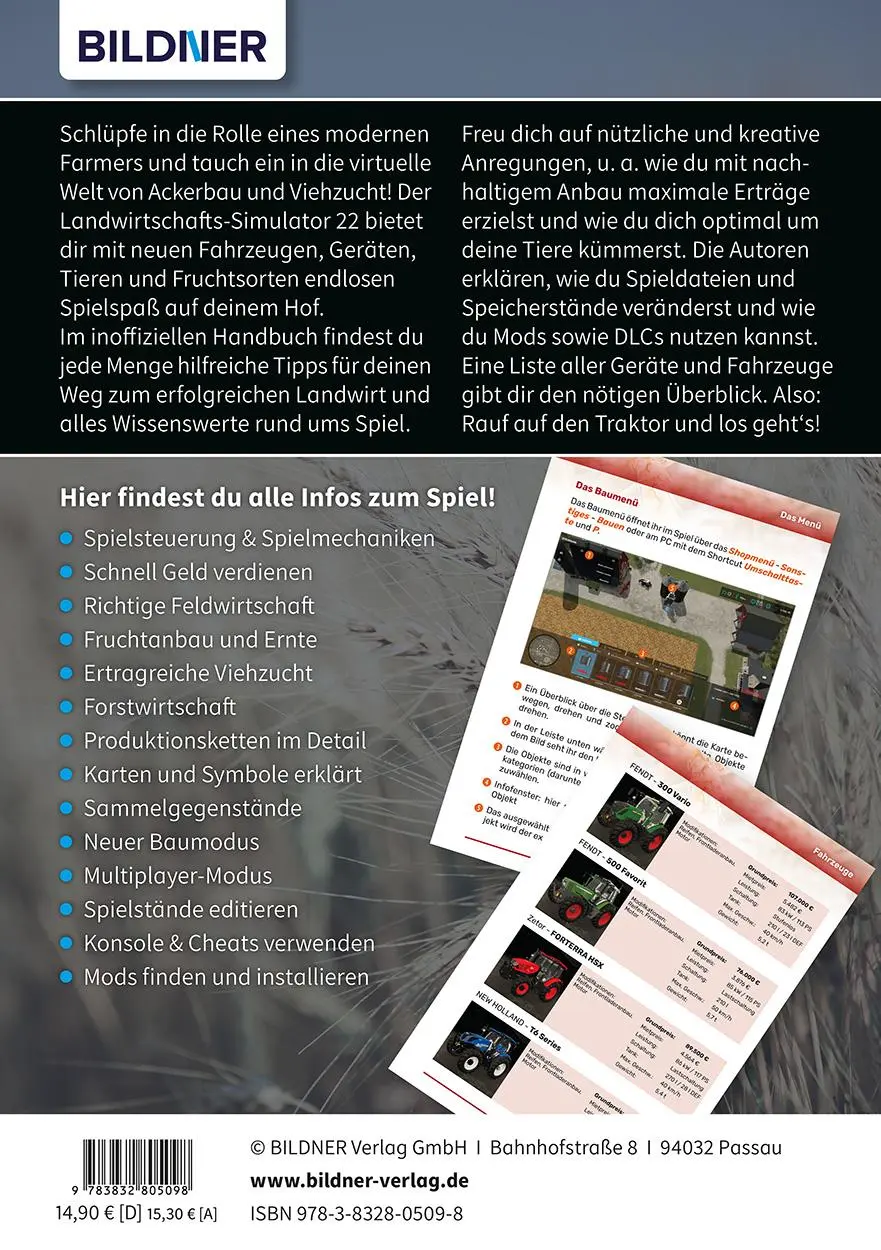 Rückseite: 9783832805098 | Landwirtschaftssimulator 22 - Der inoffizielle Guide | Taschenbuch