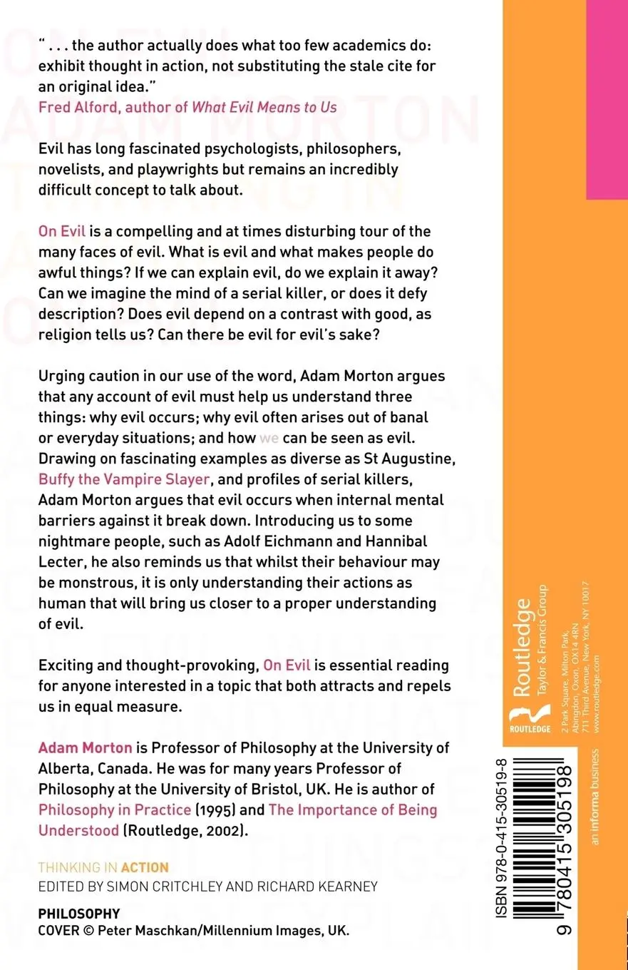 Rückseite: 9780415305198 | On Evil | Adam Morton | Taschenbuch | Einband - flex.(Paperback)
